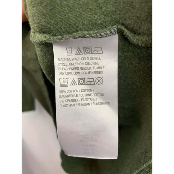 D&Co Essentials Green Long Sleeve Crewneck Top S - Picture 4 of 5